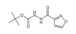 1,1-dimethylethyl 2-(3-isoxazolylcarbonyl)hydrazinecarboxylate结构式