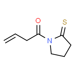 2-Pyrrolidinethione,1-(1-oxo-3-butenyl)- (9CI) structure