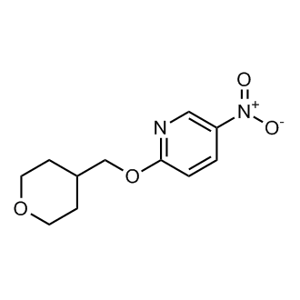 5-硝基-2-((四氢-2H-吡喃-4-基)甲氧基)吡啶结构式