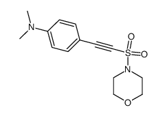 N,N-dimethyl-4-((morpholinosulfonyl)ethynyl)aniline结构式