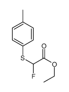 ethyl 2-fluoro-2-(4-methylphenyl)sulfanylacetate Structure