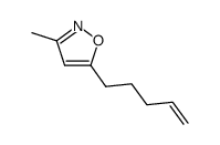 Isoxazole, 3-methyl-5-(4-pentenyl)- (9CI)结构式