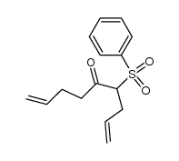 4-(Phenylsulfonyl)-1,8-nonadien-5-one结构式