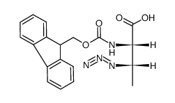 (2S,3S)-Fmoc-Abu(3-N3)-OH结构式