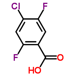 4-氯-2,5-二氟苯甲酸结构式