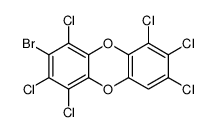 3-bromo-1,2,4,6,7,8-hexachlorodibenzo-p-dioxin Structure