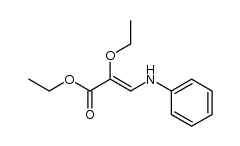 ethyl 2-ethoxy-3-(phenylamino)acrylate structure