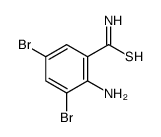 2-AMINO-3,5-DIBROMOTHIOBENZAMIDE Structure