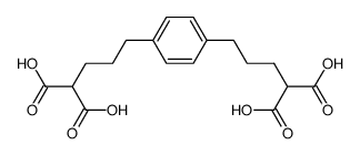 2,2'-(1,4-phenylenebis(propane-3,1-diyl))dimalonic acid结构式