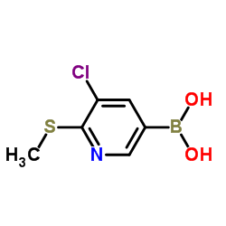 3-Chloro-2-methylthiopyridine-5-boronic acid picture