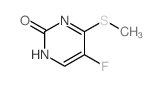 2(1H)-Pyrimidinone,5-fluoro-6-(methylthio)- structure