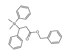 benzyl (3RS)-3-dimethyl(phenyl)silyl-3-phenylpropanoate Structure