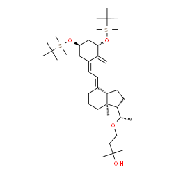 4-((S)-1-((1S,3aS,7aS,E)-4-((Z)-2-((3S,5R)-3,5-双((叔丁基二甲基硅烷基)氧基)-2-亚甲基亚环)亚乙基)-7a-甲基-1H-茚-1-基)乙氧基)-2-甲基丁-2-醇图片