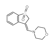 Morpholine,4-[(1,1-dioxidobenzo[b]thiophen-3(2H)-ylidene)methyl]- Structure