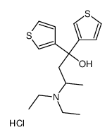 diethyl-[4-hydroxy-4,4-di(thiophen-3-yl)butan-2-yl]azanium,chloride结构式