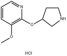 3-Methoxy-2-(pyrrolidin-3-yloxy)pyridine dihydrochloride结构式