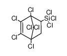 trichloro(1,4,5,6,7,7-hexachloro-5-norbornen-2-yl)silane结构式