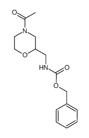 benzyl ((4-acetylmorpholin-2-yl)methyl)carbamate Structure