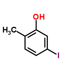 5-碘-2-甲基苯酚结构式