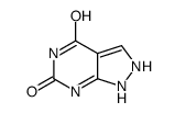 4H-Pyrazolo[3,4-d]pyrimidin-4-one,1,2-dihydro-6-hydroxy-结构式