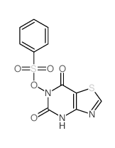 6-((Phenylsulfonyl)oxy)(1,3)thiazolo(4,5-d)pyrimidine-5,7(4H,6H)-dione structure