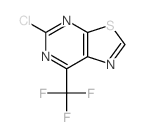 3-chloro-5-(trifluoromethyl)-9-thia-2,4,7-triazabicyclo[4.3.0]nona-1,3,5,7-tetraene structure