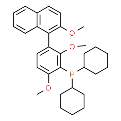 Dicyclohexyl[2,6-dimethoxy-3-(2-methoxy-1-naphthyl)phenyl]phosphine structure