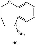 (R)-2,3,4,5-Tetrahydro-benzoboxepin-5-ylamine hydrochloride结构式