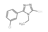 5-(3-chlorophenyl)-4-ethyl-4h-1,2,4-triazole-3-thiol Structure