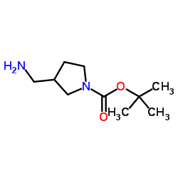 (R)-1-Boc-3-(aminomethyl)pyrrolidine Structure