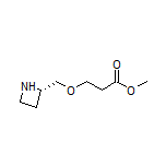 (S)-3-(氮杂环丁烷-2-基甲氧基)丙酸甲酯结构式