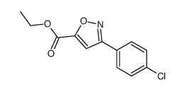 ethyl 3-(4-chlorophenyl)-1,2-oxazole-5-carboxylate Structure