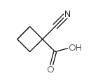 1-cyanocyclobutane-1-carboxylic acid Structure