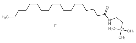 Ethanaminium,N,N,N-trimethyl-2-[(1-oxooctadecyl)amino]-, iodide (1:1)结构式