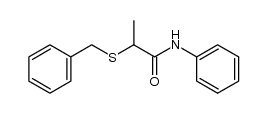 N-phenyl-2-(benzylthio)propanamide Structure