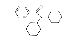 N,N-dicyclohexyl-4-methylbenzamide Structure