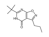 6-tert-Butyl-3-propylisoxazolo[5,4-d]pyrimidin-4(5H)-one结构式