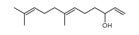 (E)-7,11-dimethyldodeca-1,6,10-trien-3-ol结构式