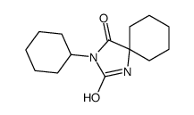 3-cyclohexyl-1,3-diazaspiro[4.5]decane-2,4-dione结构式