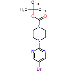 tert-Butyl 4-(5-bromopyrimidin-2-yl)piperazine-1-carboxylate picture