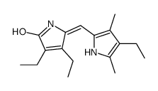 (5Z)-3,4-diethyl-5-[(4-ethyl-3,5-dimethyl-1H-pyrrol-2-yl)methylidene]pyrrol-2-one Structure