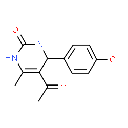 2(1H)-Pyrimidinone,5-acetyl-3,4-dihydro-4-(4-hydroxyphenyl)-6-methyl-(9CI) Structure