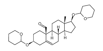 10-oxo-androst-5-ene-3β,17β-diol 3,17-bistetrahydropyranylether Structure