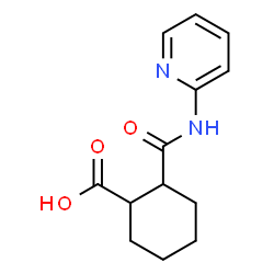 Cyclohexanecarboxylic acid, 2-[(2-pyridinylamino)carbonyl]- (9CI) Structure