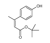 tert-butyl 3-(4-hydroxyphenyl)but-2-enoate Structure