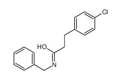 N-benzyl-3-(4-chlorophenyl)propanamide结构式