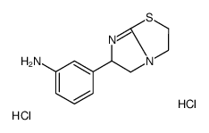 3-(2,3,5,6-tetrahydroimidazo[2,1-b][1,3]thiazol-6-yl)aniline,dihydrochloride Structure