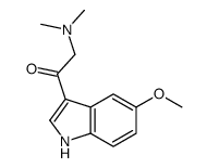 2-(dimethylamino)-1-(5-methoxy-1H-indol-3-yl)ethanone结构式