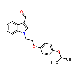 1-[2-(4-Isopropoxyphenoxy)ethyl]-1H-indole-3-carbaldehyde结构式