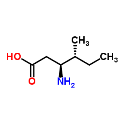 (3S,4R)-3-Amino-4-methylhexanoic acid Structure